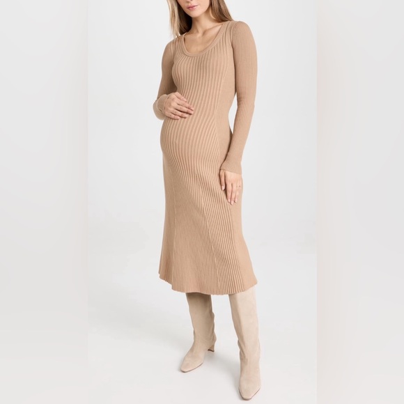 Hatch Dasha Rib Knit Maternity Dress - Size 0 - Picture 1 of 7